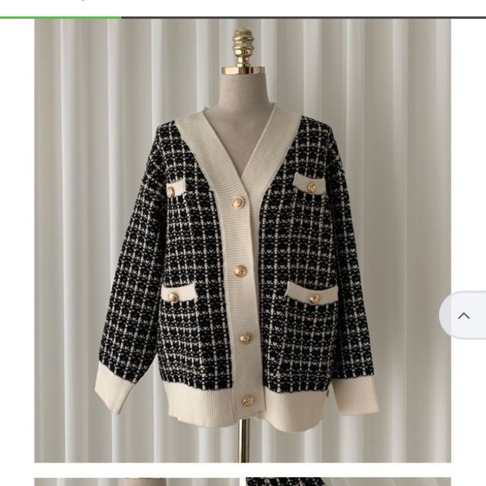 YES Style tweed sweater, NEW one size